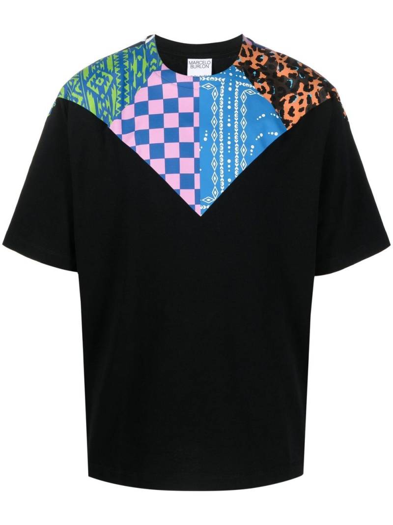 Marcelo Burlon County of Milan Mix&Match organic cotton T-shirt - Black von Marcelo Burlon County of Milan