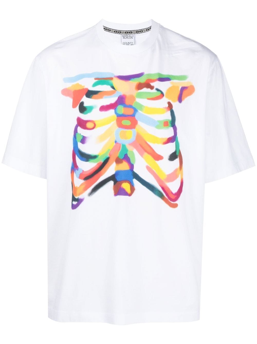 Marcelo Burlon County of Milan Rib Cage organic cotton T-shirt - White von Marcelo Burlon County of Milan