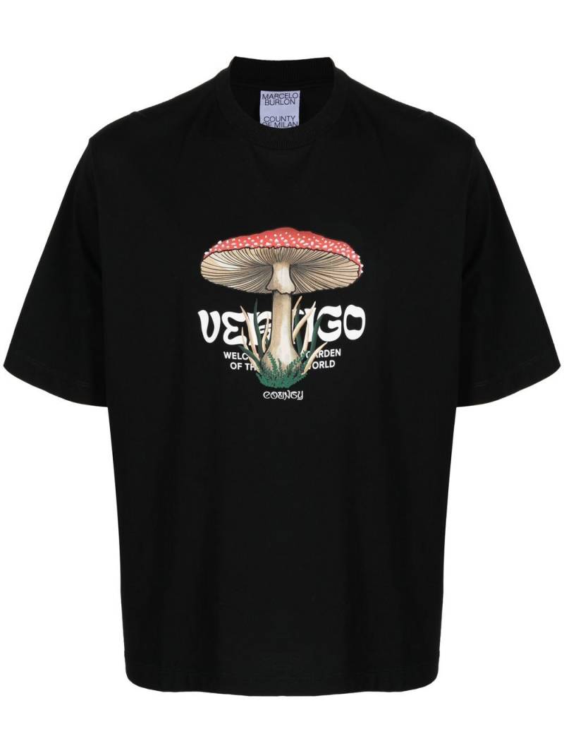 Marcelo Burlon County of Milan 'Vertigo' mushroom-print T-shirt - Black von Marcelo Burlon County of Milan