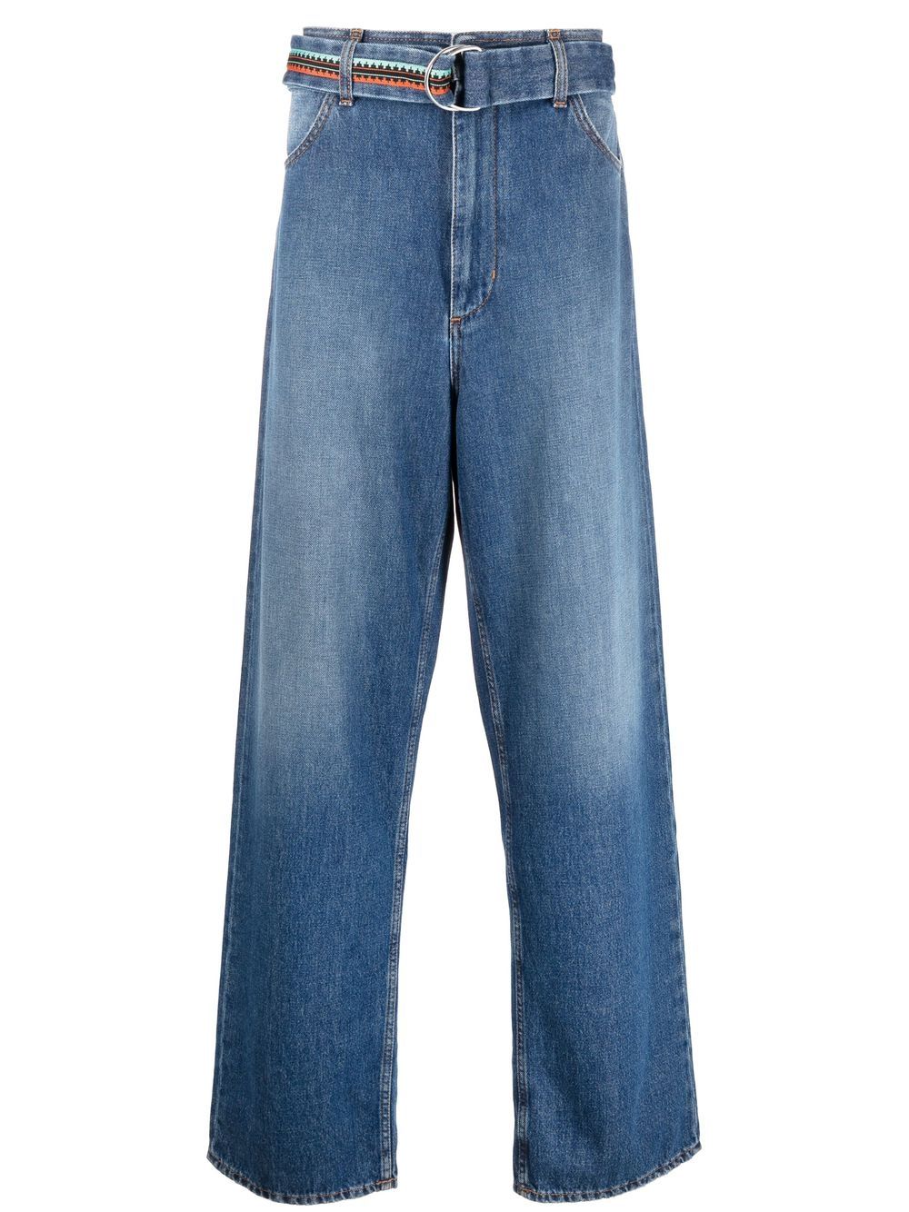 Marcelo Burlon County of Milan belted wide-leg jeans - Blue von Marcelo Burlon County of Milan