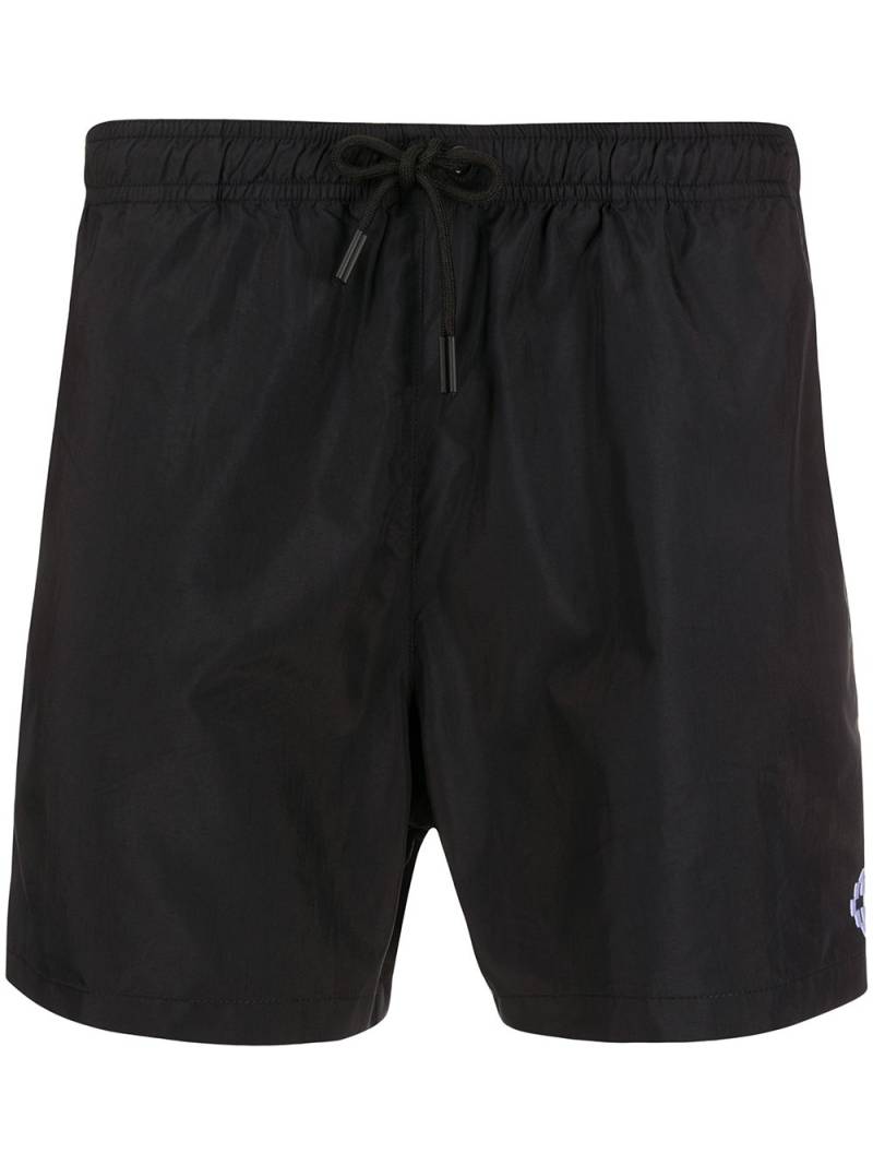 Marcelo Burlon County of Milan embroidered logo swim shorts - Black von Marcelo Burlon County of Milan