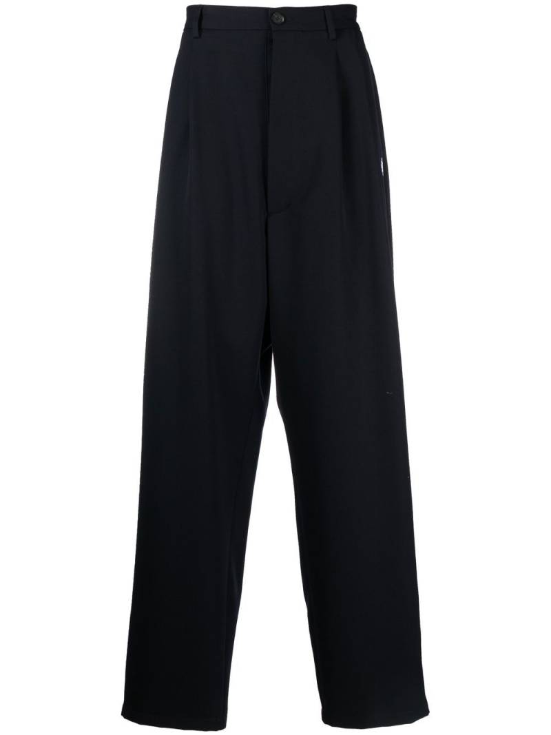 Marcelo Burlon County of Milan feather print wide-leg tailored trousers - Blue von Marcelo Burlon County of Milan