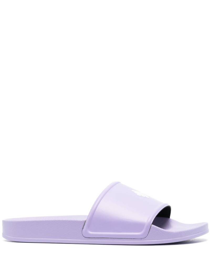 Marcelo Burlon County of Milan logo-debossing flip flops - Purple von Marcelo Burlon County of Milan