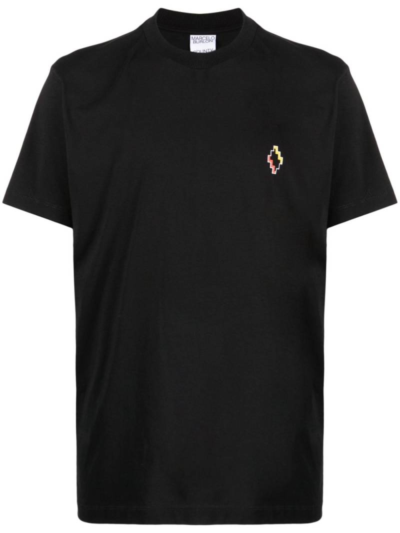 Marcelo Burlon County of Milan logo-print cotton T-shirt - Black von Marcelo Burlon County of Milan