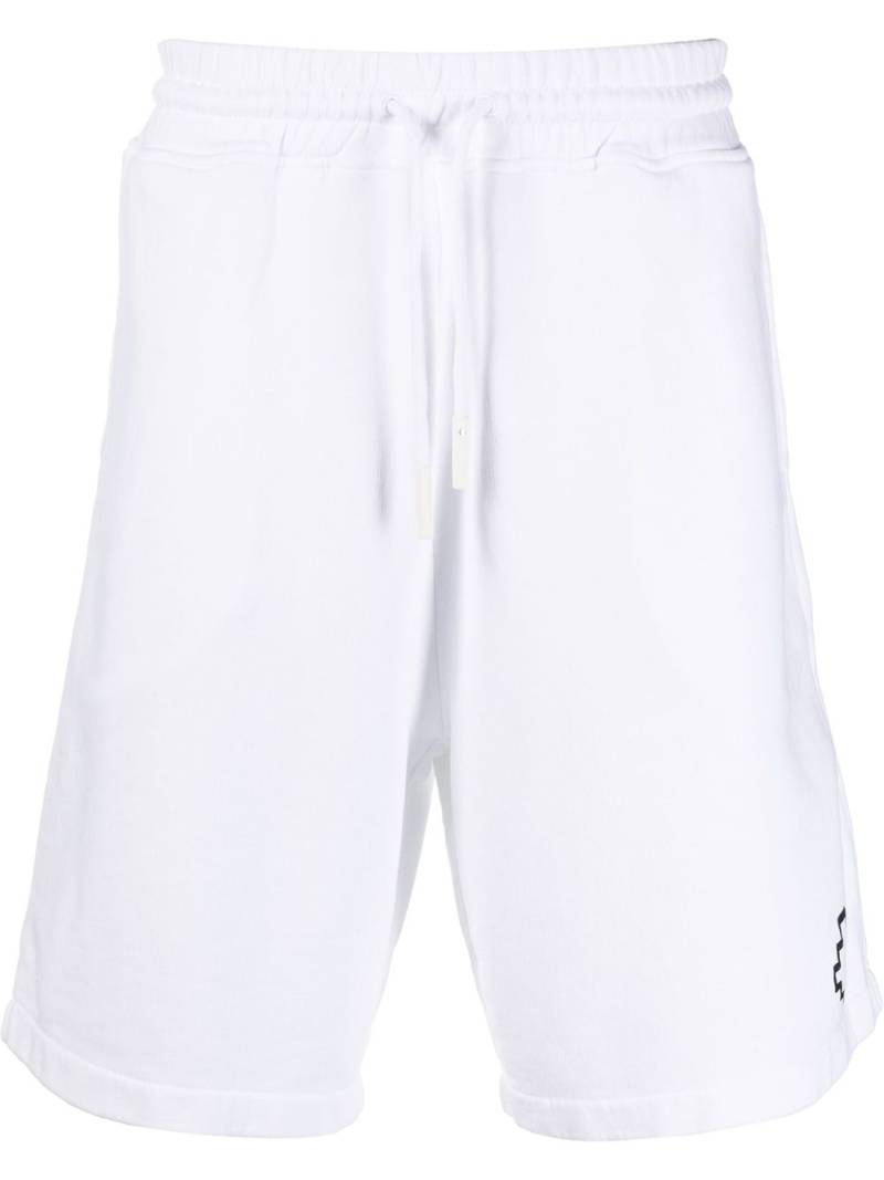 Marcelo Burlon County of Milan logo-print drawstring Bermuda shorts - White von Marcelo Burlon County of Milan