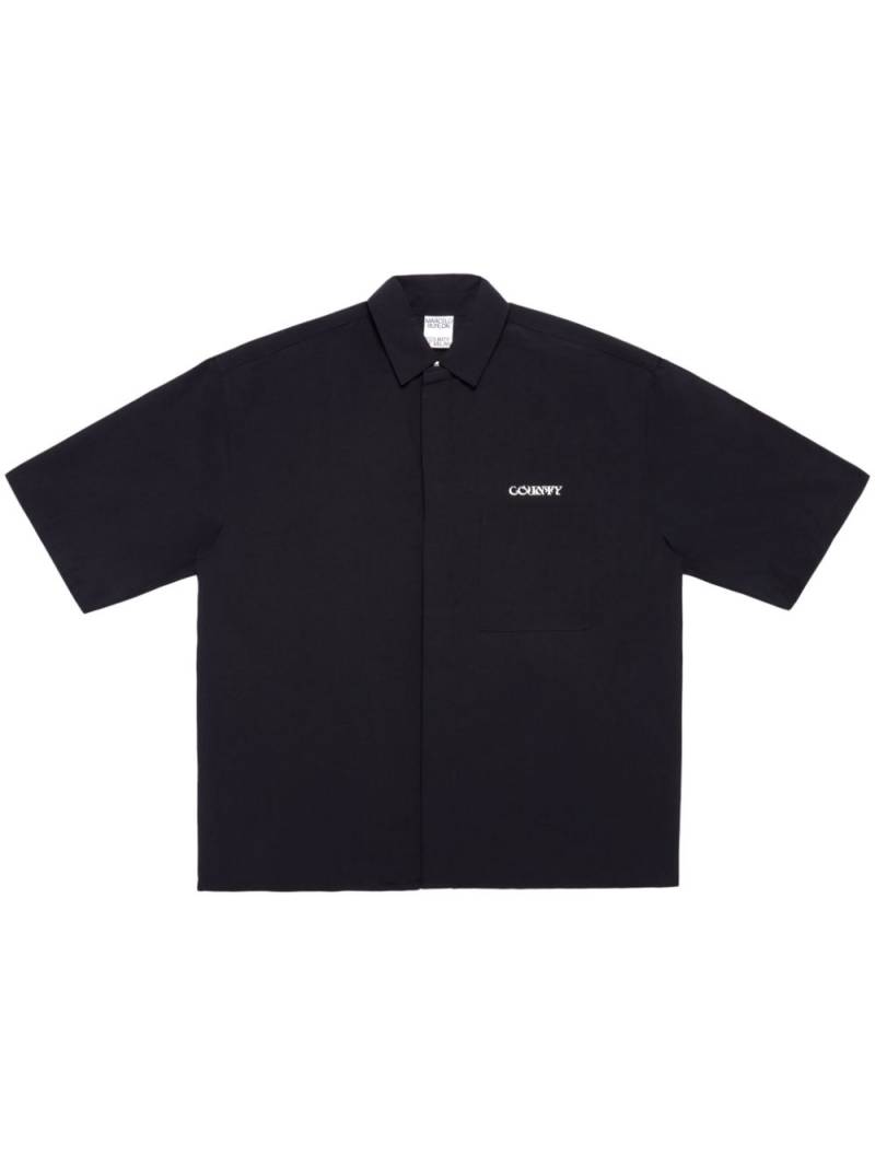 Marcelo Burlon County of Milan logo-print short-sleeve shirt - Black von Marcelo Burlon County of Milan