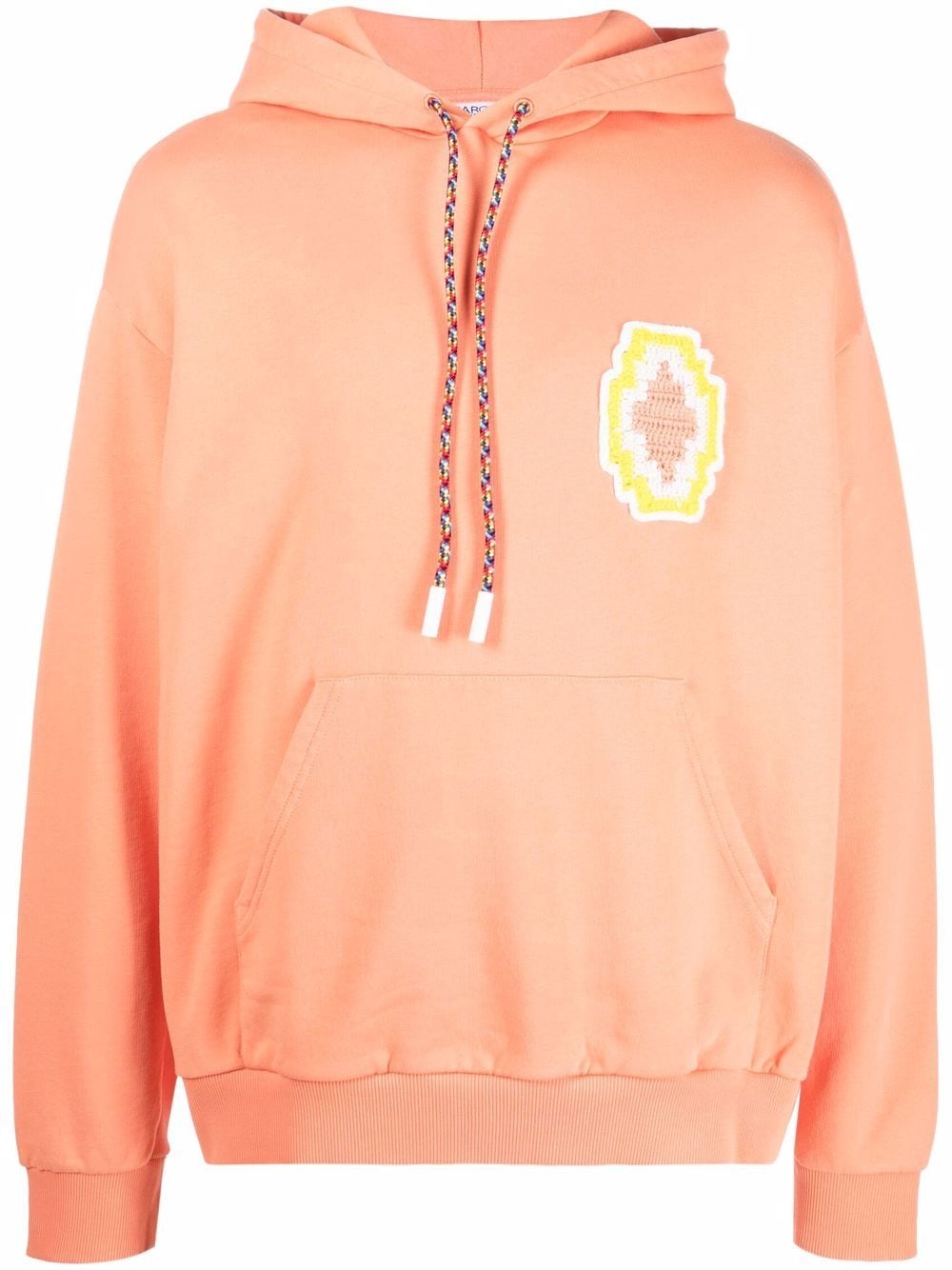 Marcelo Burlon County of Milan macramé Cross logo patch hoodie - Orange von Marcelo Burlon County of Milan