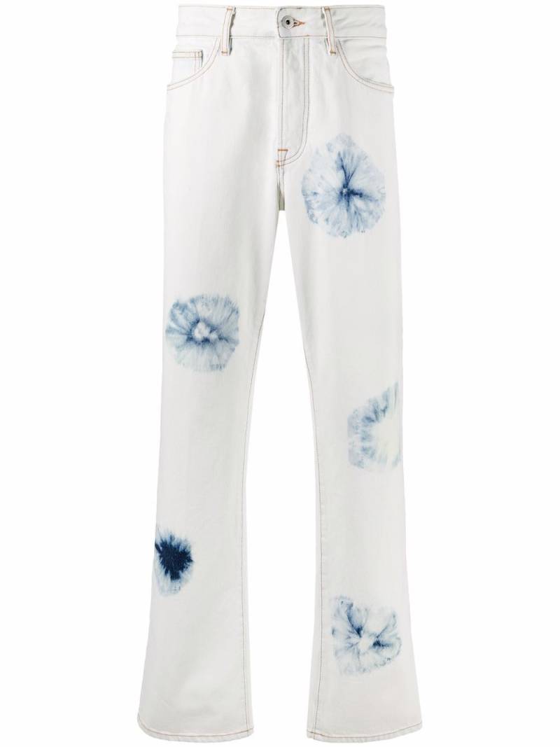 Marcelo Burlon County of Milan tie-dye straight-leg jeans - White von Marcelo Burlon County of Milan