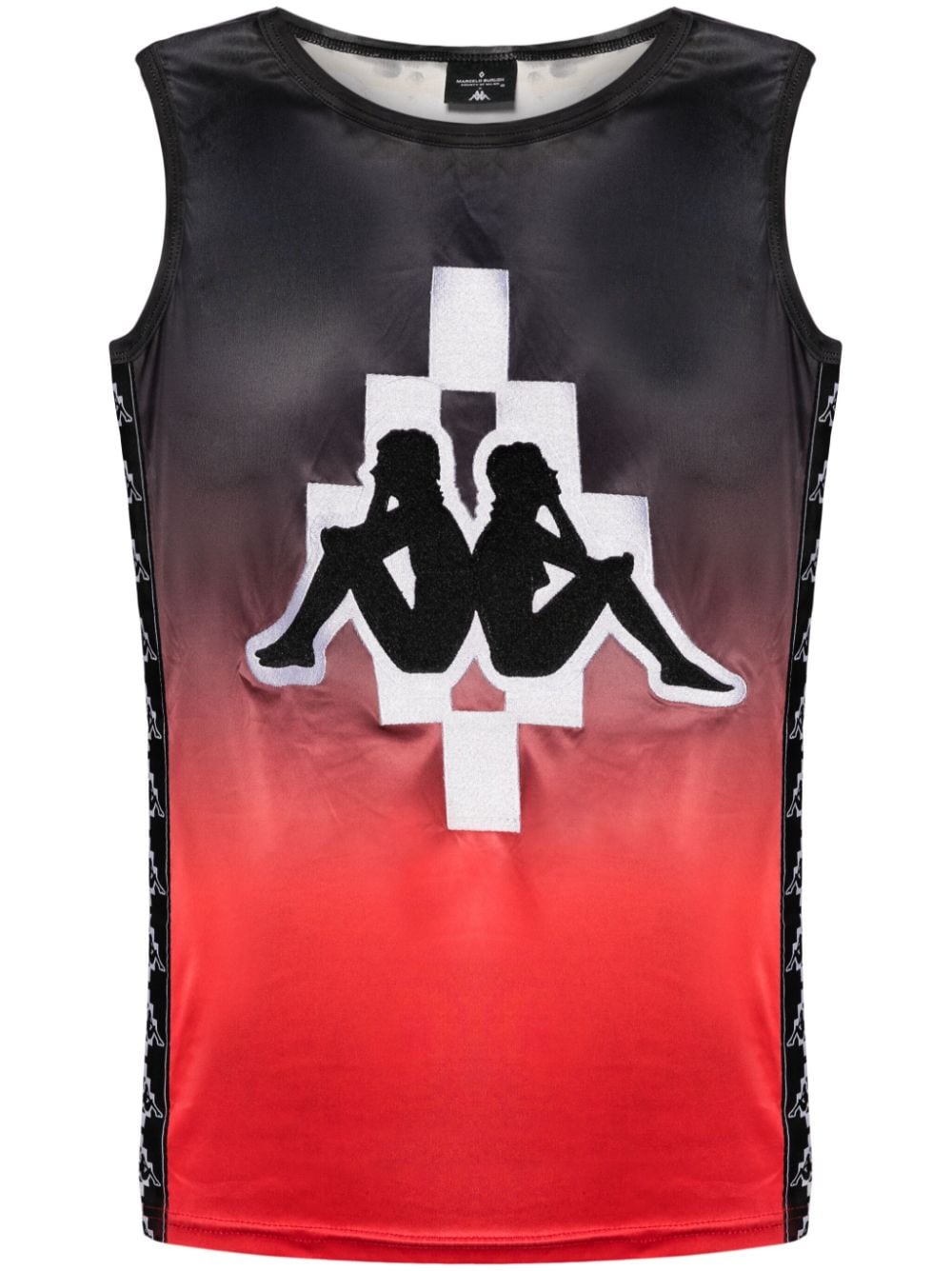 Marcelo Burlon County of Milan x KAPPA logo-print gradient vest top - Red von Marcelo Burlon County of Milan