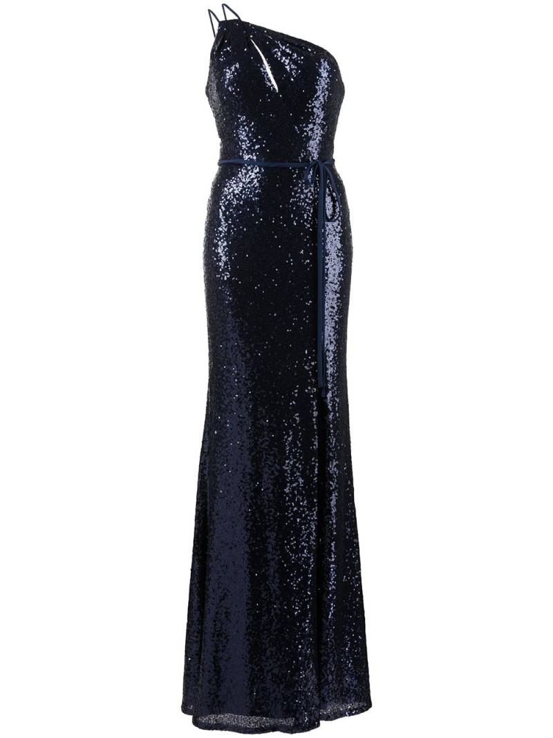 Marchesa Notte Bridesmaids Stilo one-shoulder bridesmaid gown - Blue von Marchesa Notte Bridesmaids