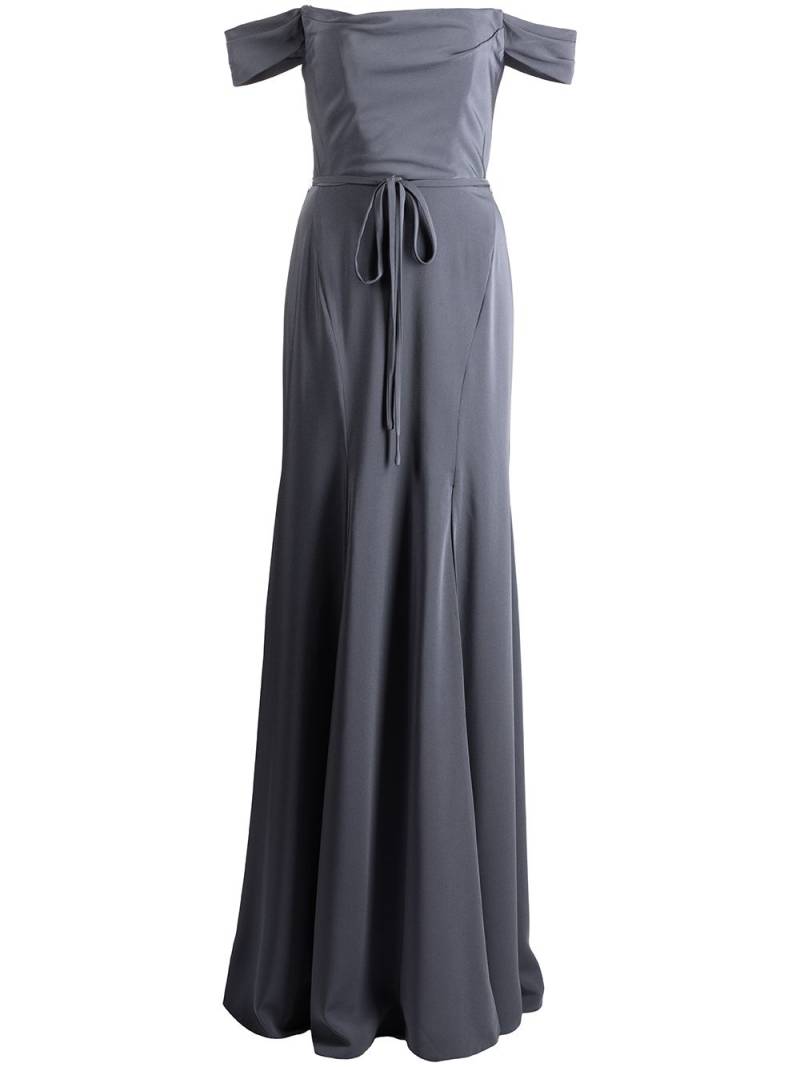 Marchesa Notte Bridesmaids Rimini off-shoulder dress - Grey von Marchesa Notte Bridesmaids