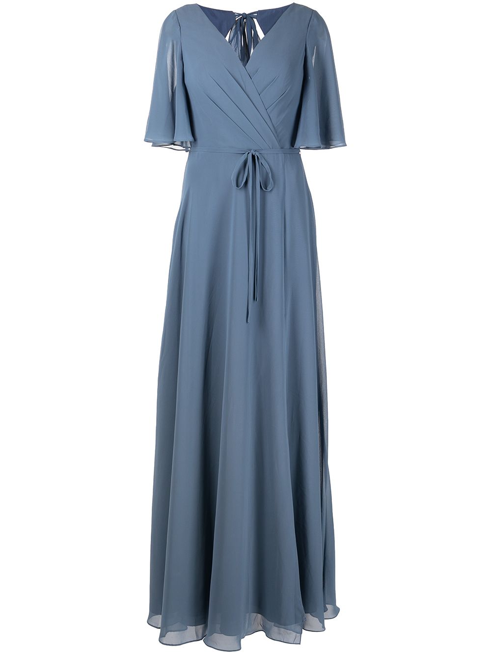 Marchesa Notte Bridesmaids Rome flutter-sleeve gown - Blue von Marchesa Notte Bridesmaids