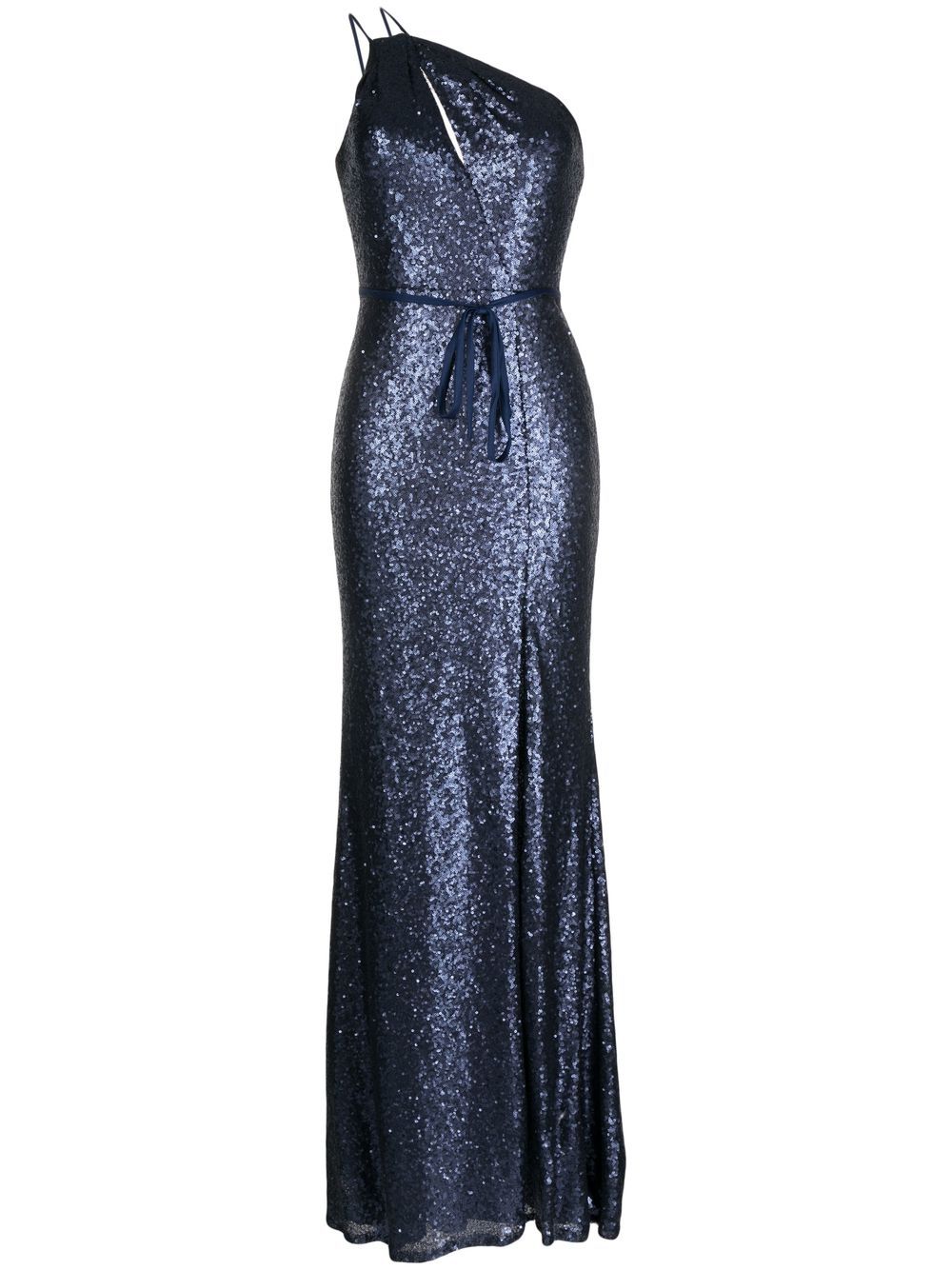 Marchesa Notte Bridesmaids sequin-embellished one-shoulder gown - Blue von Marchesa Notte Bridesmaids