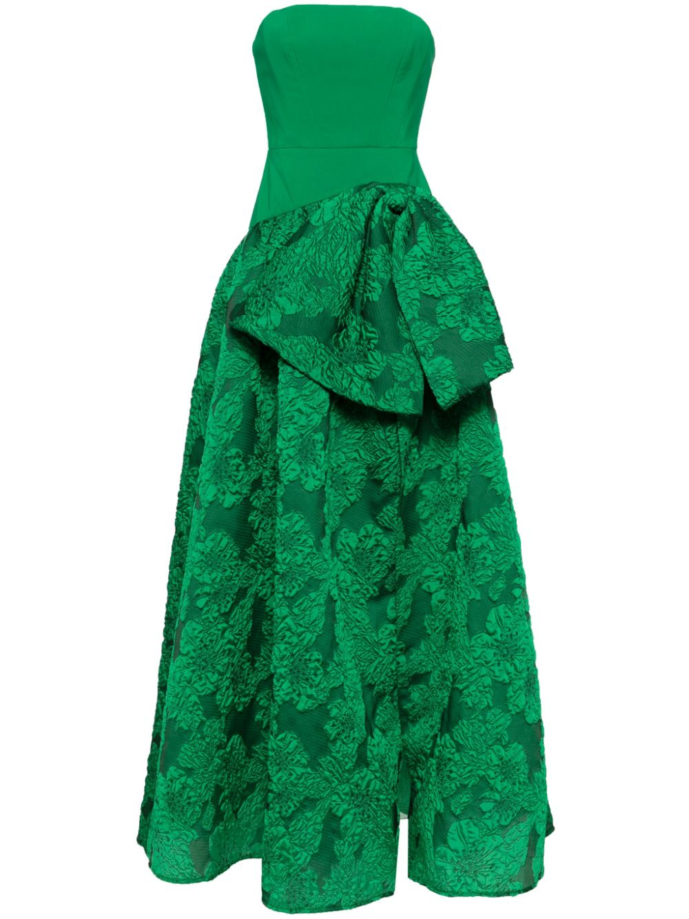 Marchesa Notte Calathea strapless gown - Green von Marchesa Notte