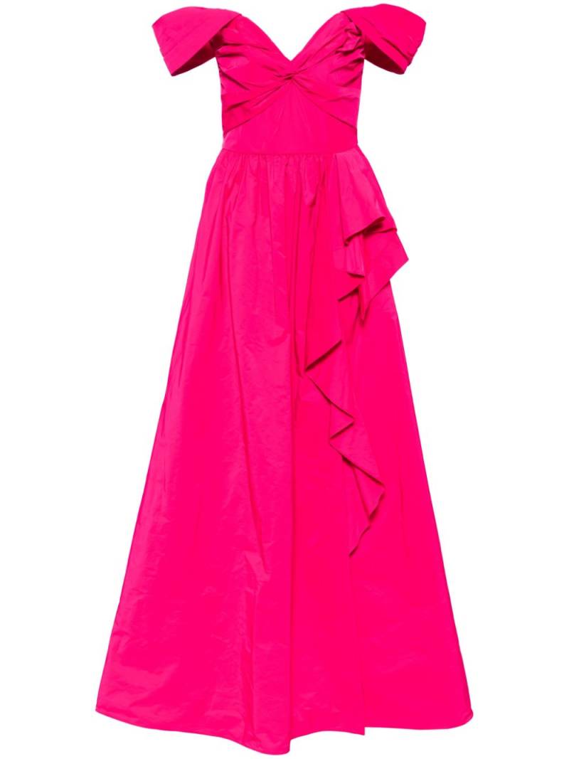 Marchesa Notte Twist taffeta gown - Pink von Marchesa Notte