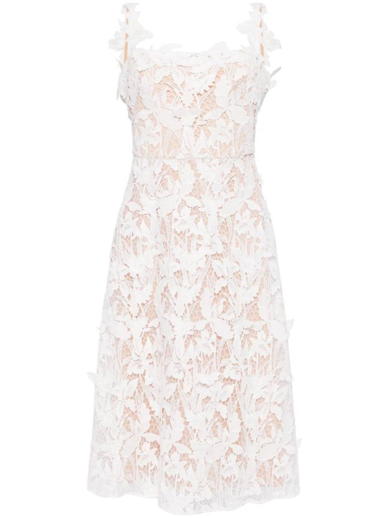 Marchesa Notte lace-detailing midi dress - White von Marchesa Notte