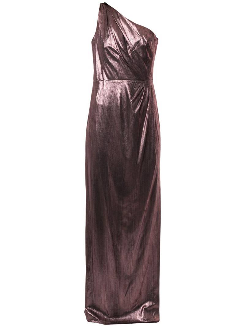 Marchesa Notte metallized one-shoulder dress - Pink von Marchesa Notte