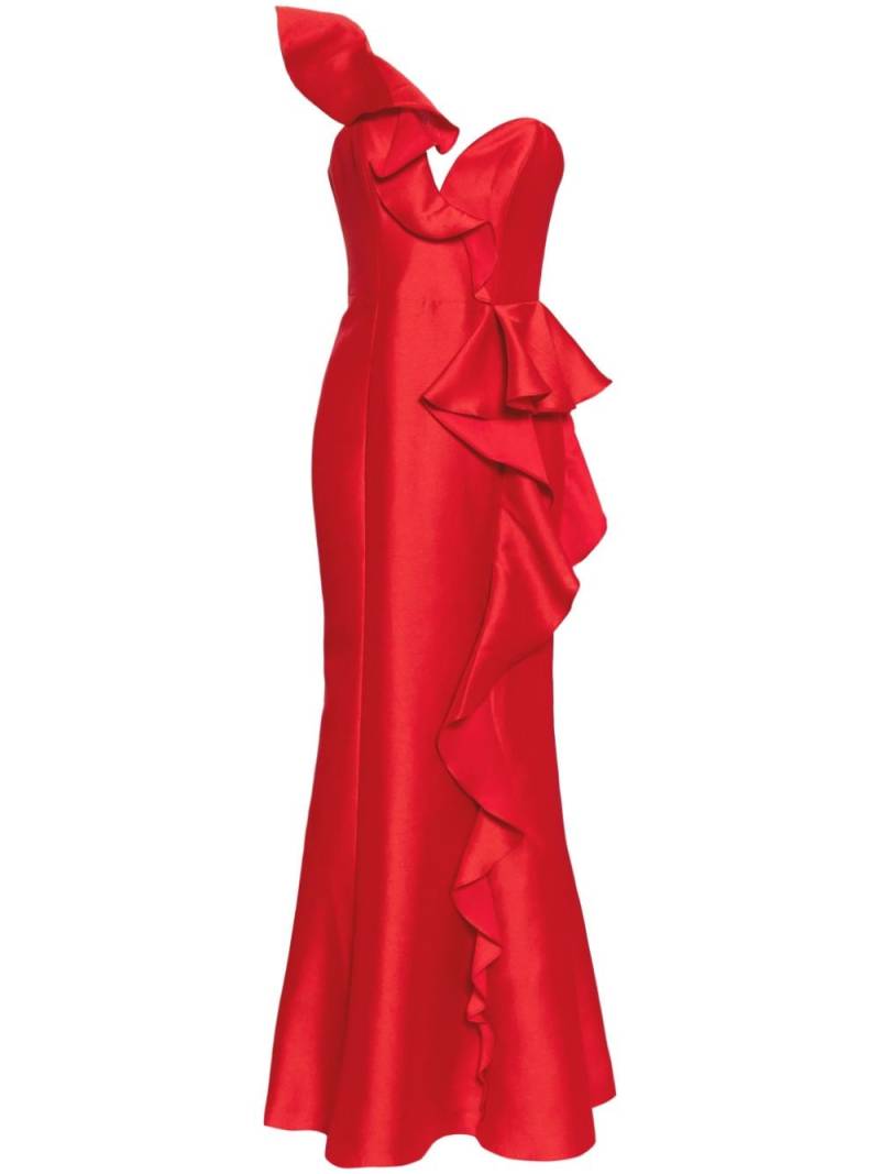 Marchesa Notte mikado gown - Red von Marchesa Notte