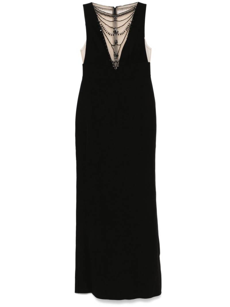 Marchesa Notte rhinestone-embellished gown - Black von Marchesa Notte