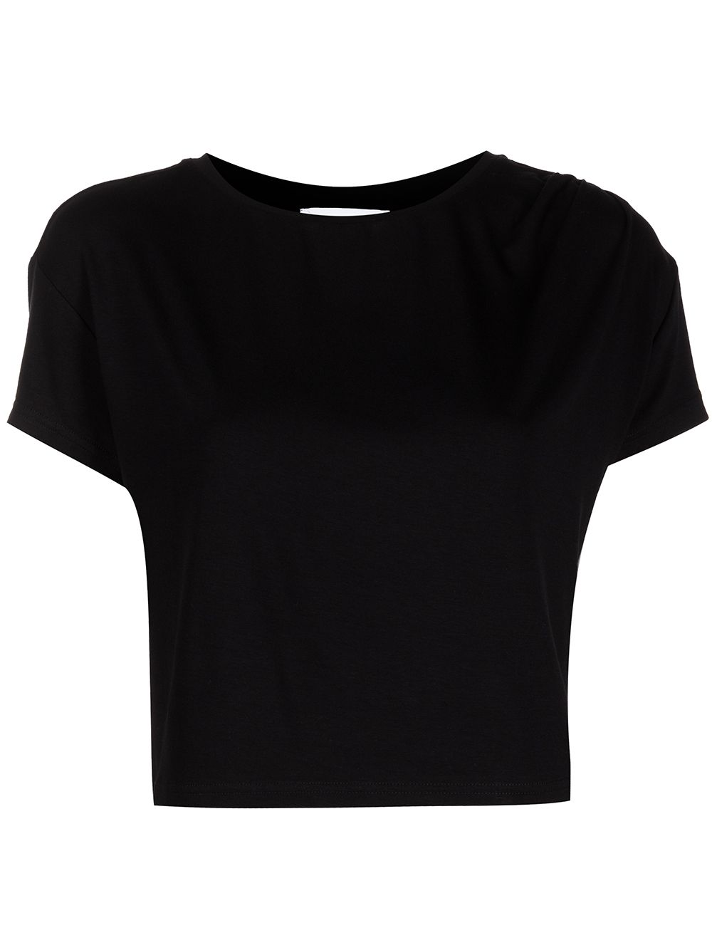 Marchesa Notte round neck cropped T-shirt - Black von Marchesa Notte