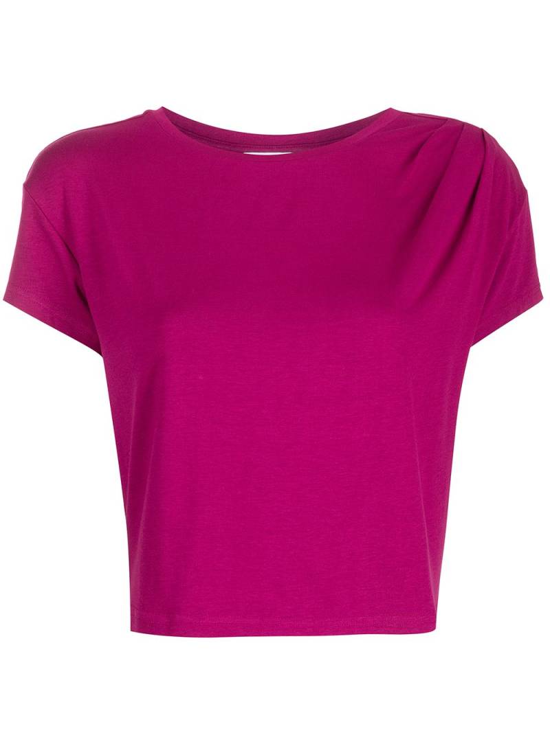 Marchesa Notte round neck cropped T-shirt - Red von Marchesa Notte