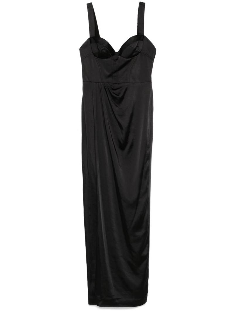 Marchesa Notte satin bustier gown - Black von Marchesa Notte