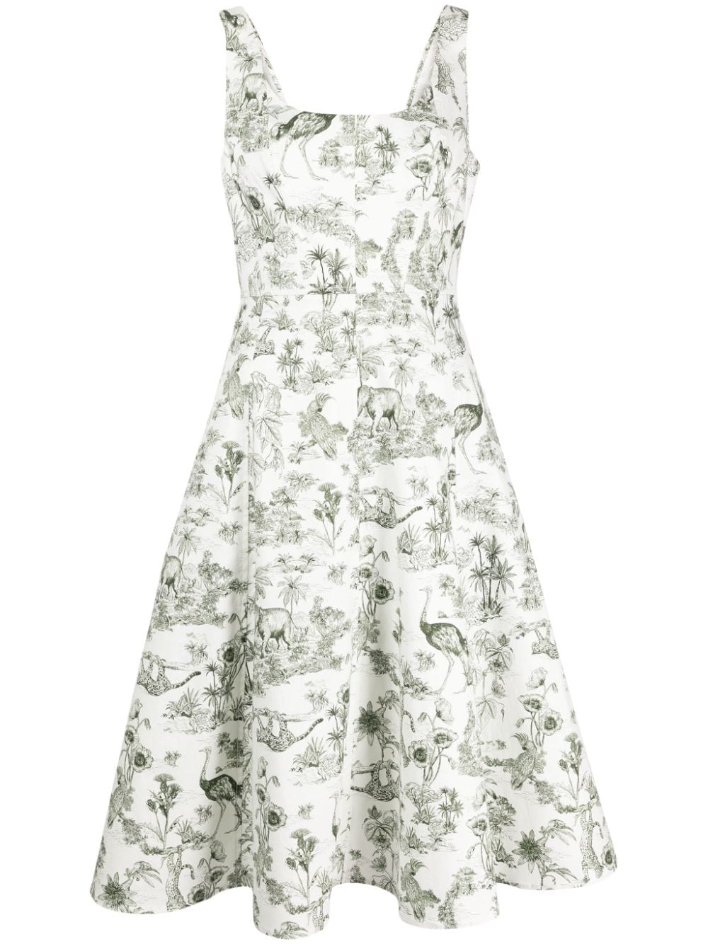 Marchesa Rosa Elowen graphic-print A-line dress - White von Marchesa Rosa