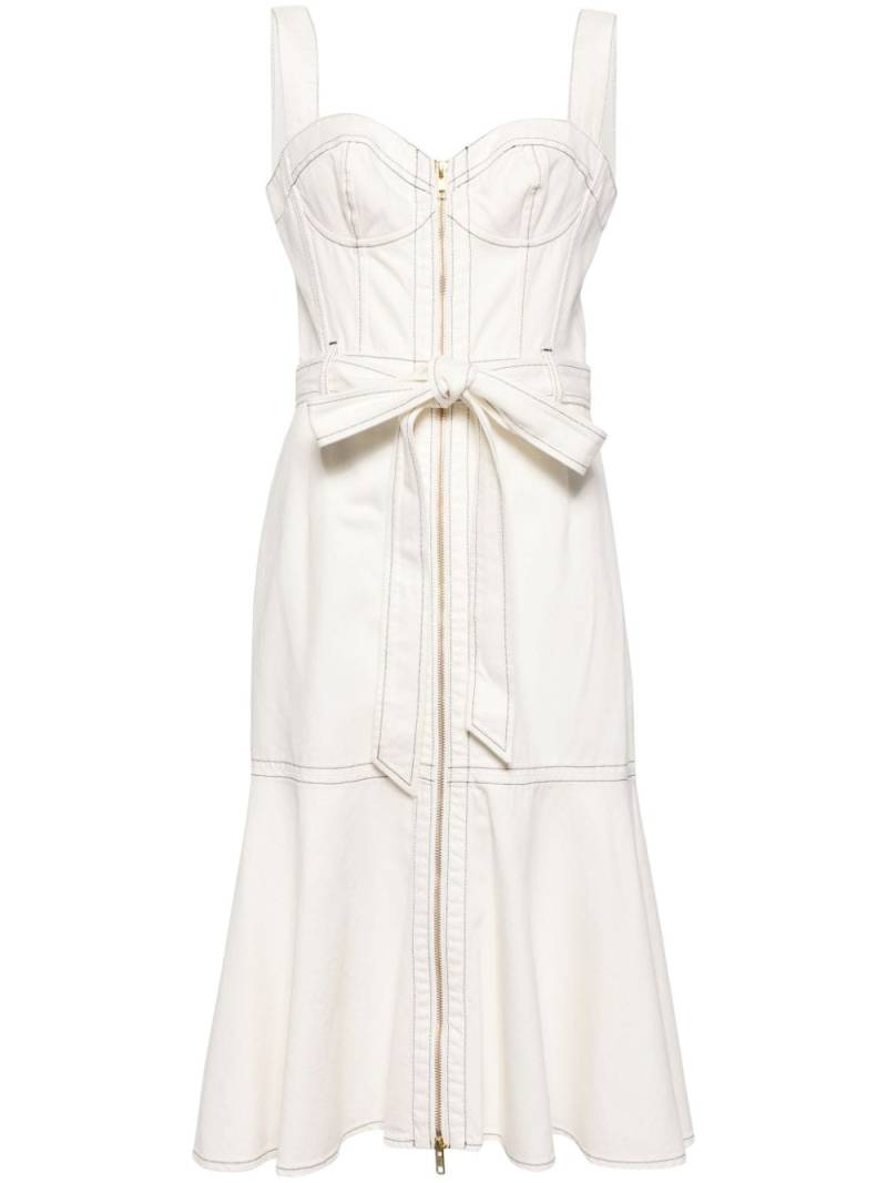 Marchesa Rosa Embelia corset-style midi dress - White von Marchesa Rosa