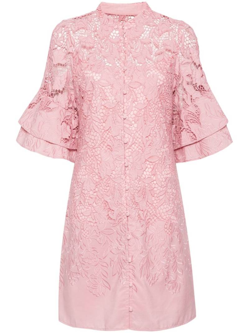 Marchesa Rosa Tiarella guipure-lace dress - Pink von Marchesa Rosa