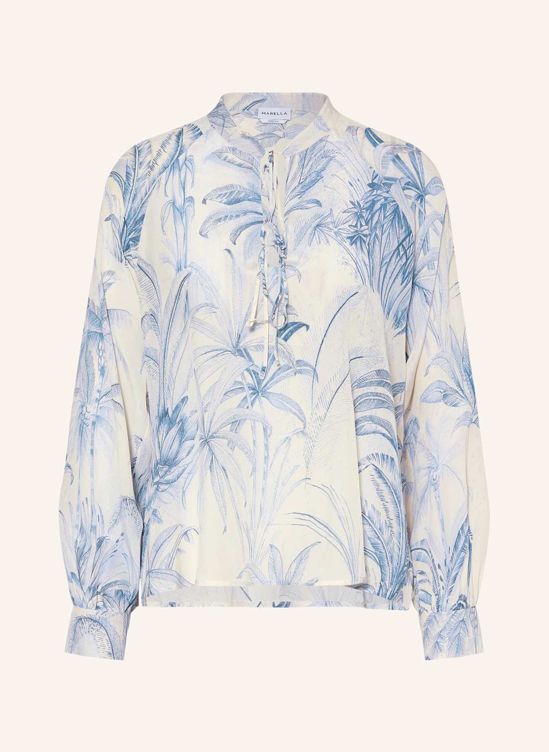 Marella Blusenshirt Aus Seide blau Marella Blusenshirt Aus Seide blau von Marella