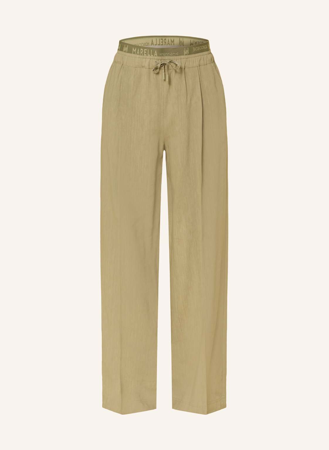 Marella Hose Im Jogging-Stil Mit Leinen gruen Marella Hose Im Jogging-Stil Mit Leinen gruen von Marella
