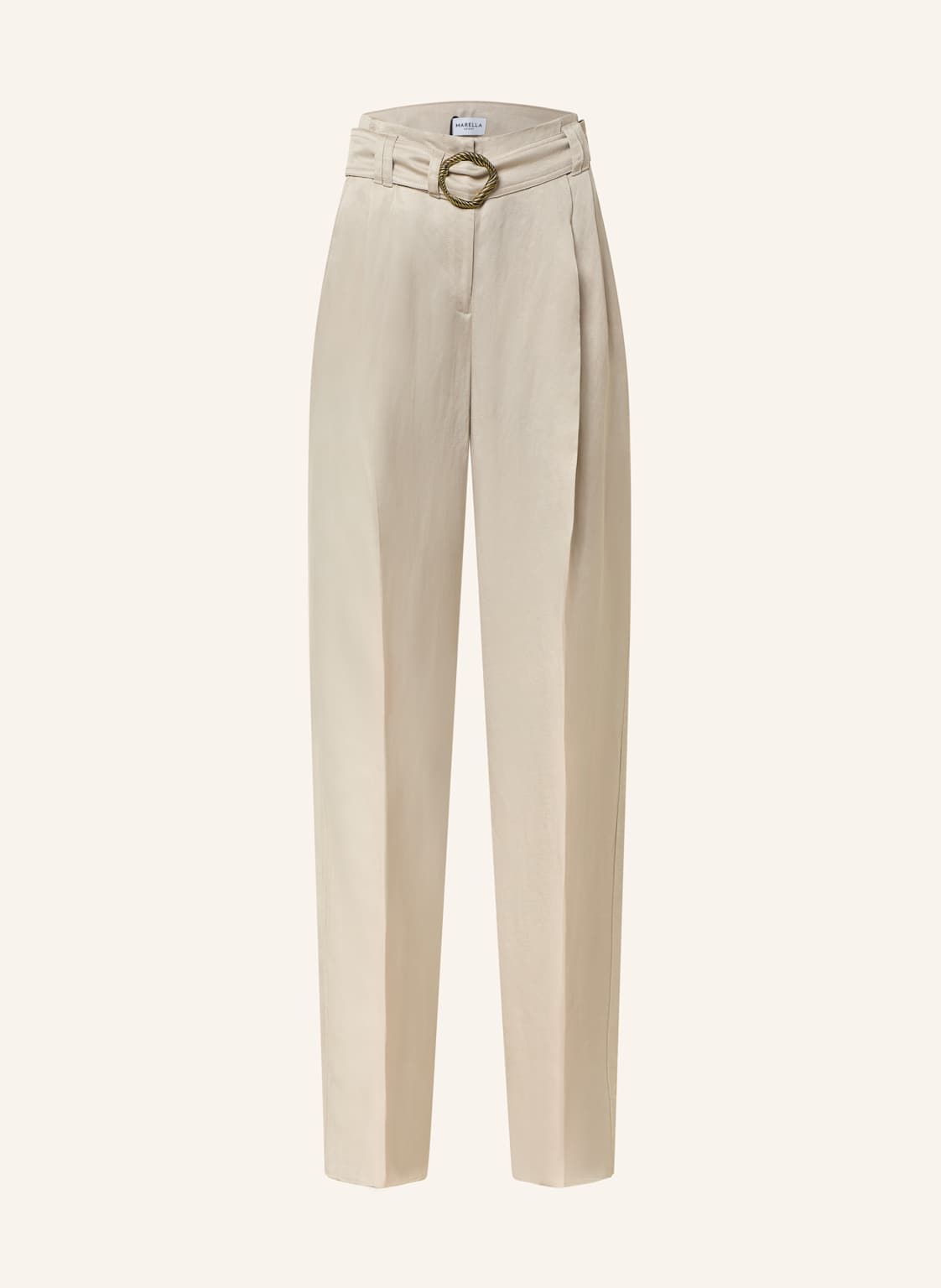 Marella Hose Mit Leinen beige von Marella