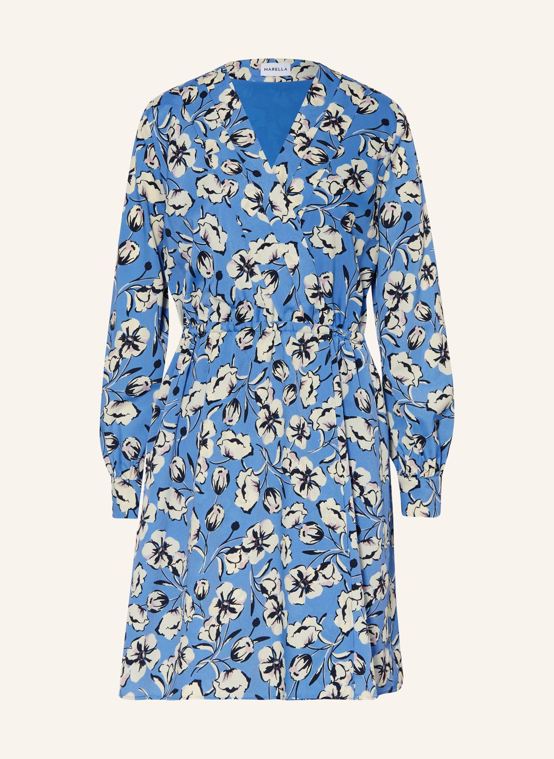 Marella Kleid In Wickeloptik blau Marella Kleid In Wickeloptik blau von Marella