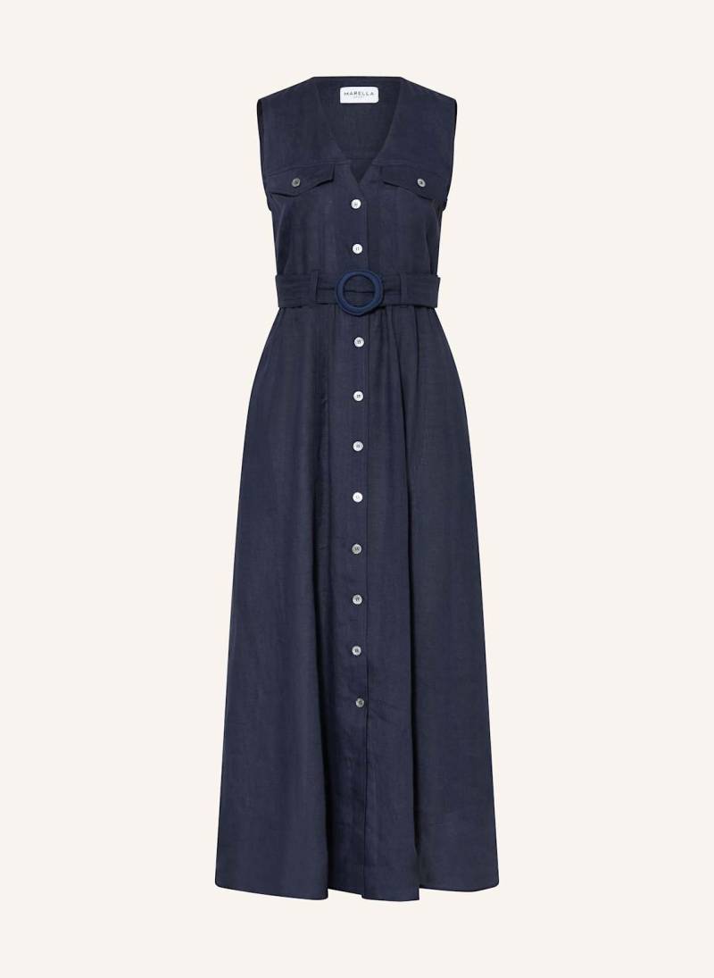 Marella Leinenkleid Picchio blau von Marella