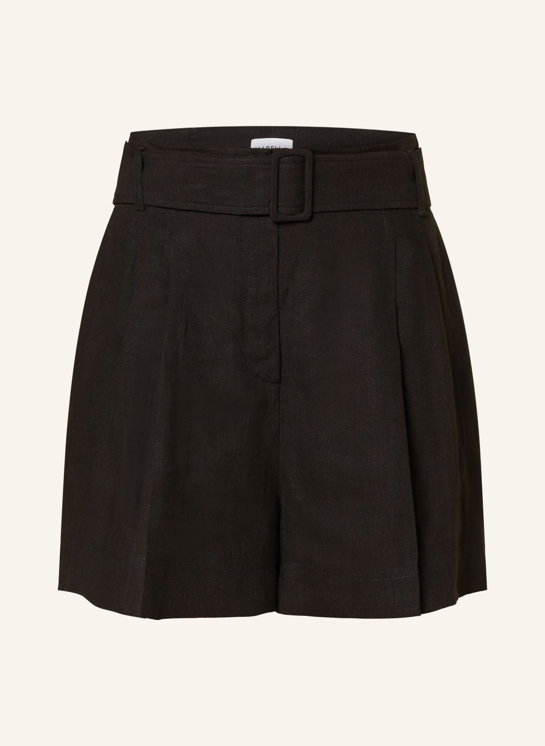 Marella Leinenshorts Panama schwarz von Marella