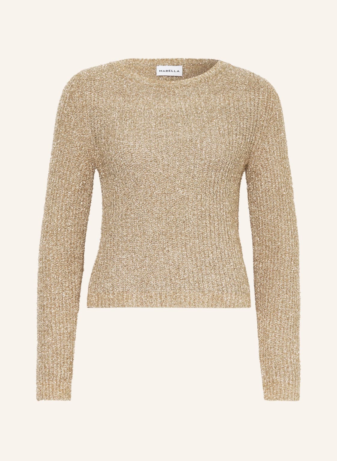 Marella Pullover Capo Mit Glitzergarn beige Marella Pullover Capo Mit Glitzergarn beige von Marella