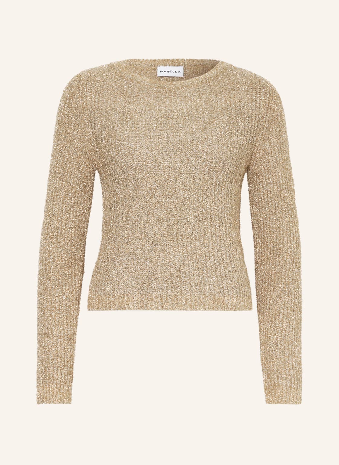 Marella Pullover Capo Mit Glitzergarn beige von Marella