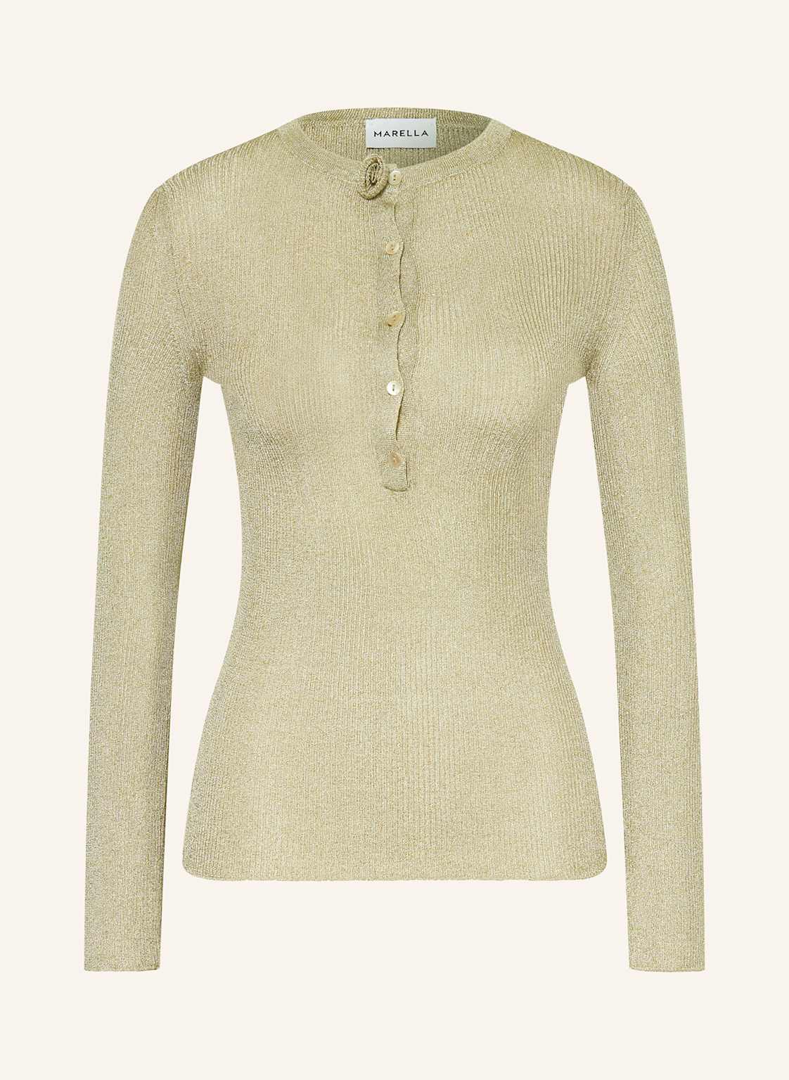 Marella Pullover Mit Glitzergarn beige von Marella