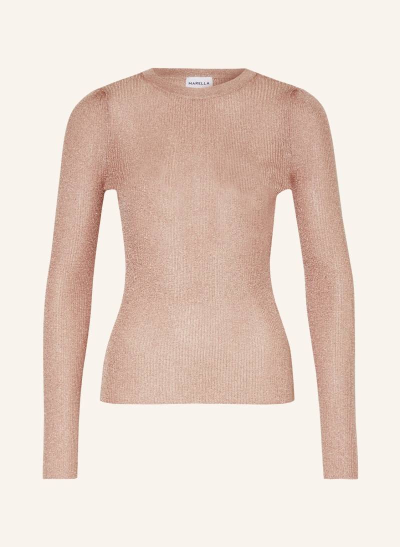 Marella Pullover Mit Glitzergarn rosa von Marella