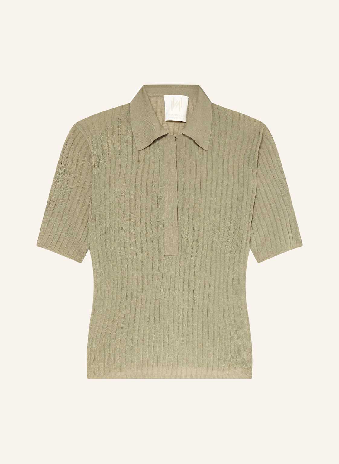 Marella Strick-Poloshirt gruen von Marella