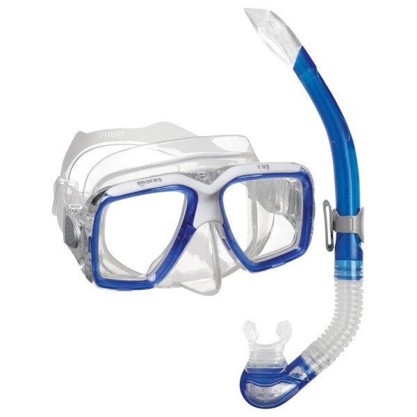 Mares - Combo Ray - Schnorchelset blau/ clear von Mares