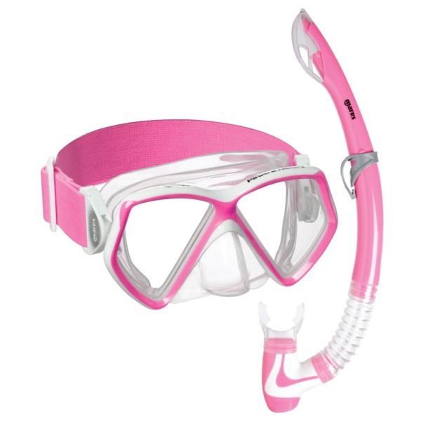 Mares - Kid's Pirate Neon - Schnorchelset rosa/ clear von Mares