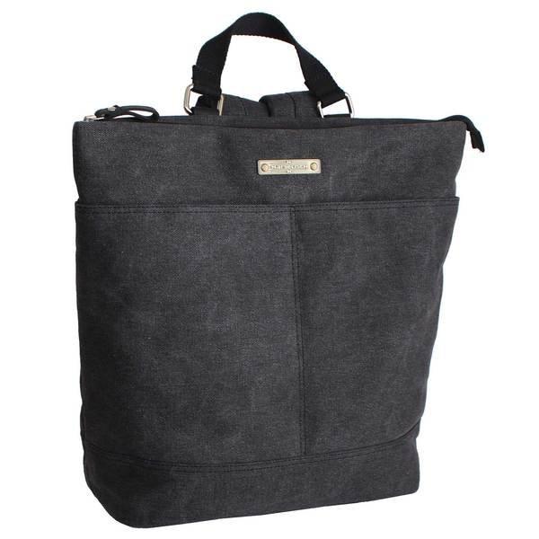 Margelisch - Canvas City-Rucksack Amini 1 charcoal, für Herren, Charcoal Black