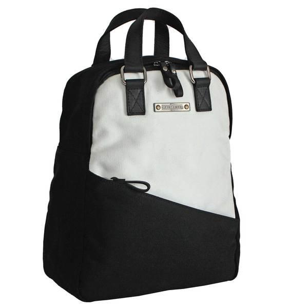 Margelisch - Canvas City-Rucksack Minu 1 black/white, für Damen, Schwarz von Margelisch