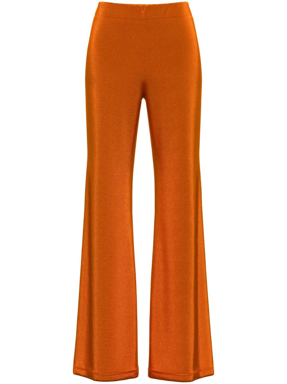 Margherita MACCAPANI Easy laminated wide-leg trousers - Orange von Margherita MACCAPANI