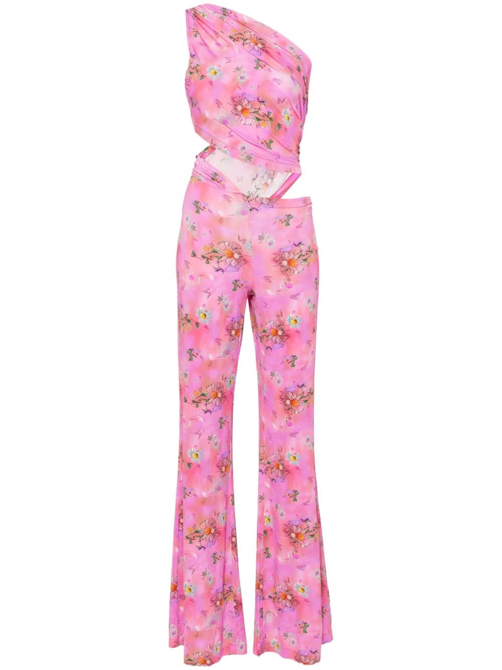 Margherita MACCAPANI Glam Sere floral-print jumpsuit - Pink von Margherita MACCAPANI