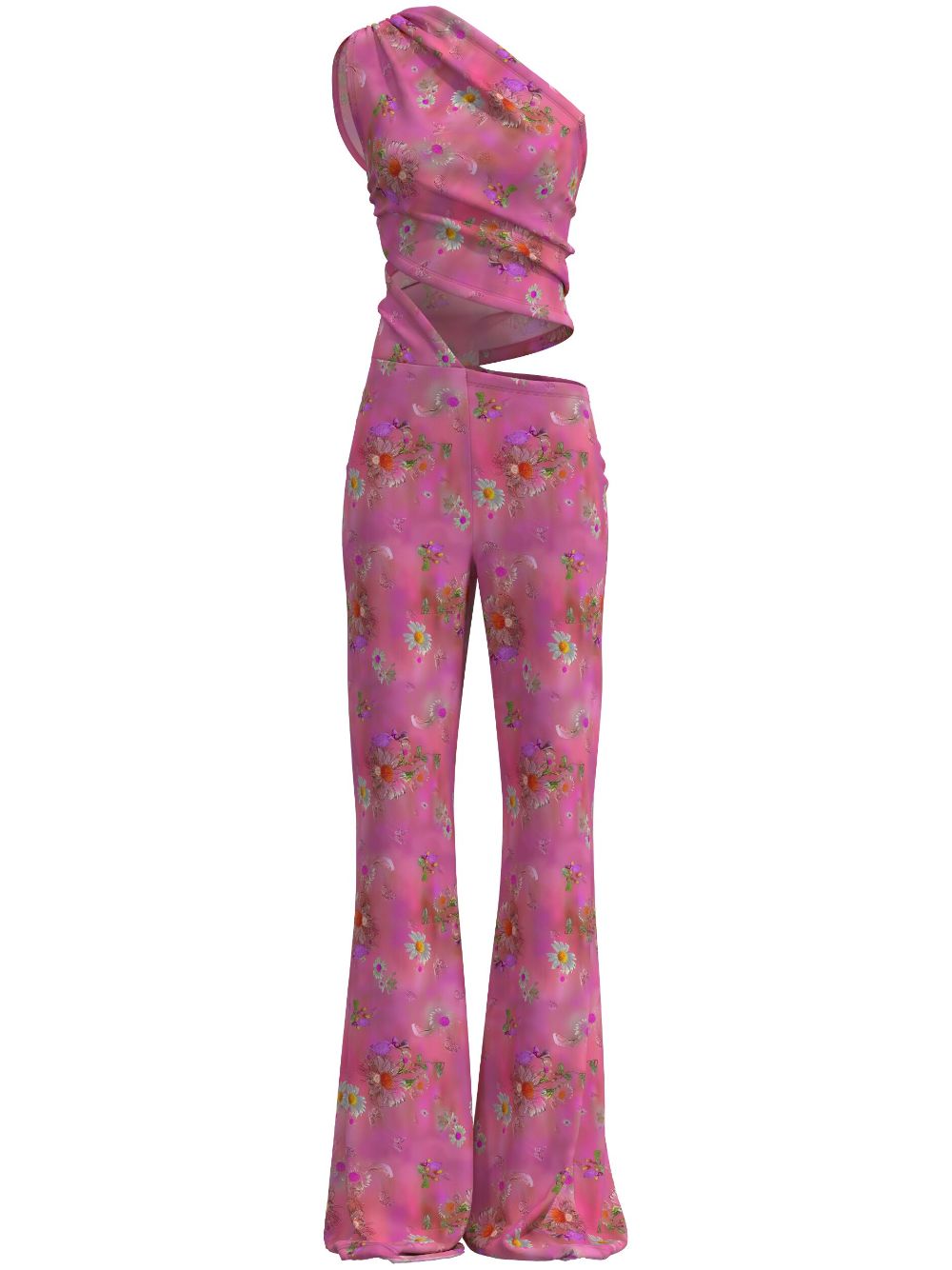 Margherita MACCAPANI Glam Sere floral-print jumpsuit - Pink von Margherita MACCAPANI