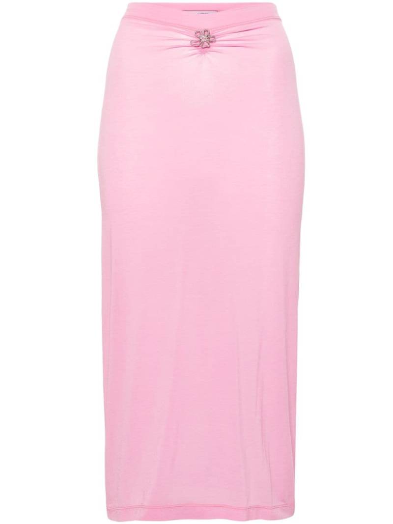 Margherita MACCAPANI Over flower-charm midi skirt - Pink von Margherita MACCAPANI