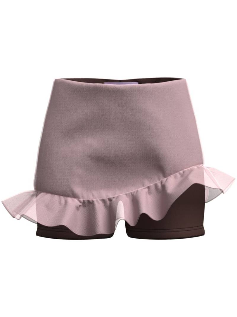 Margherita MACCAPANI Tonia ruffled layered skorts - Pink von Margherita MACCAPANI