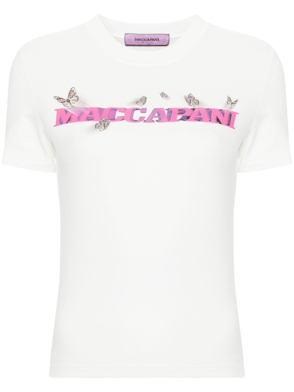 Maccapani logo-print cotton T-shirt - White von Maccapani